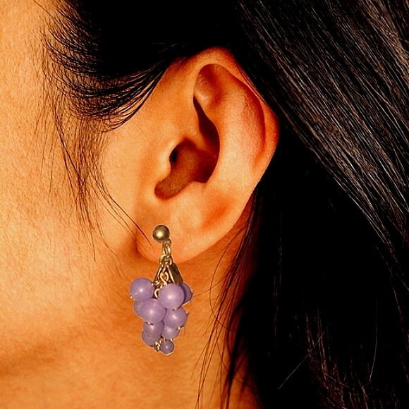 Vintage Grape earring set 🍇 - Picture 1 of 11